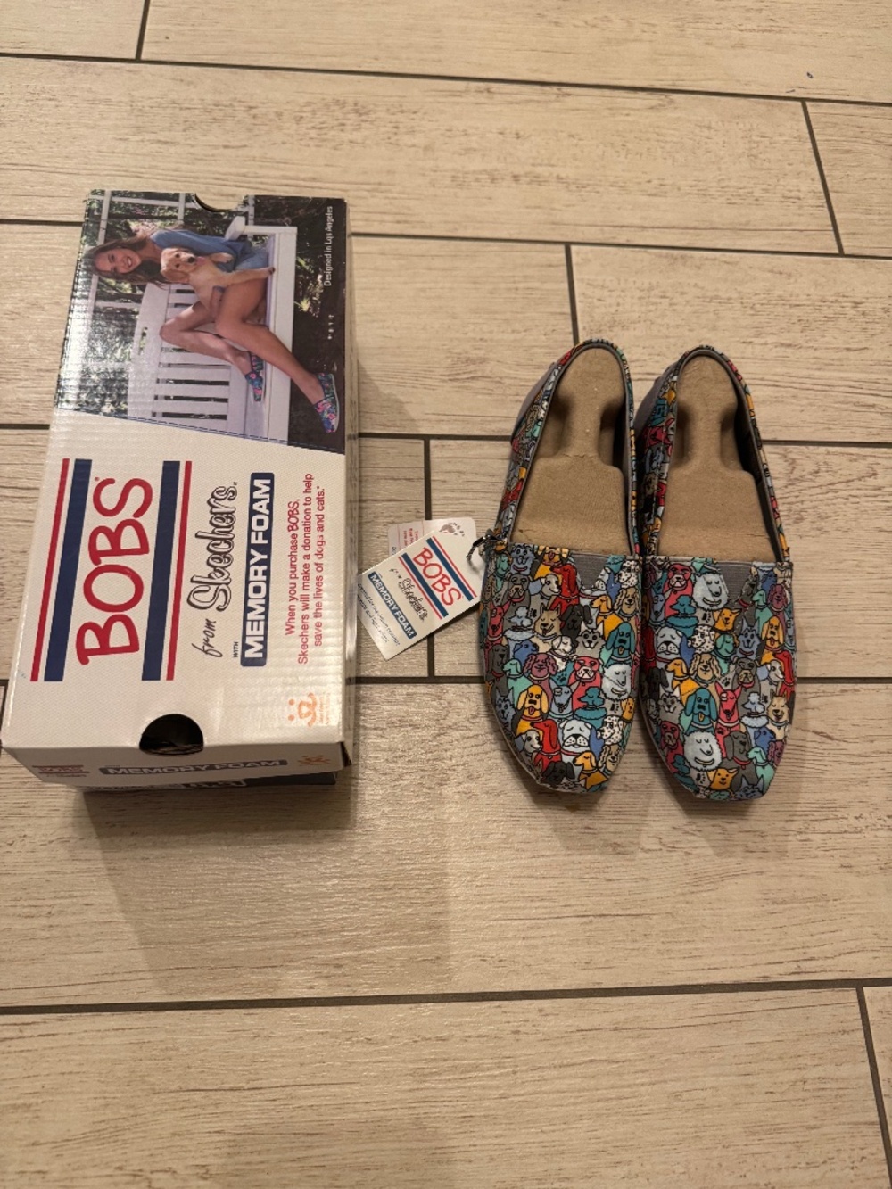 Sketchers (BOBS) Women's Woof Party Shoes- Size 6.5